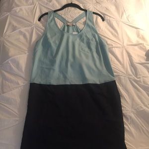 Loft Color Block Tank Dress